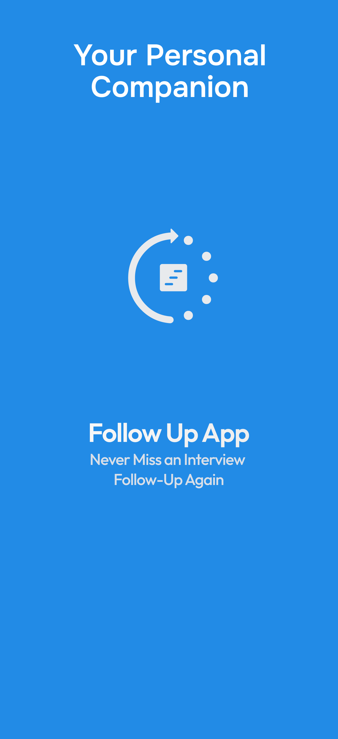 FollowUp interview timeline screen